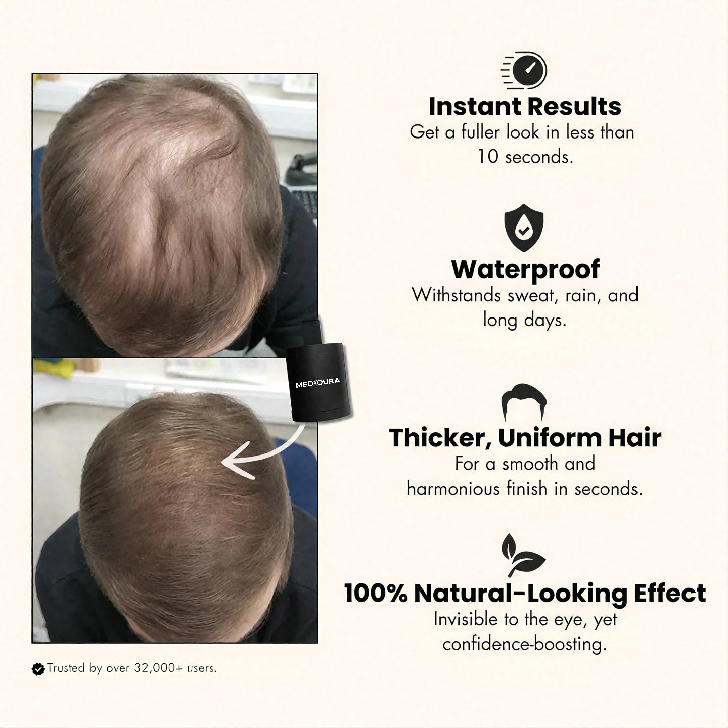 HairFiller - Instant Hair Density in 10 Seconds